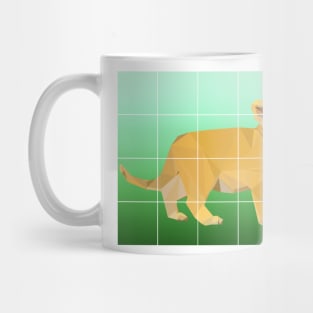 Geometric lion cub art Mug